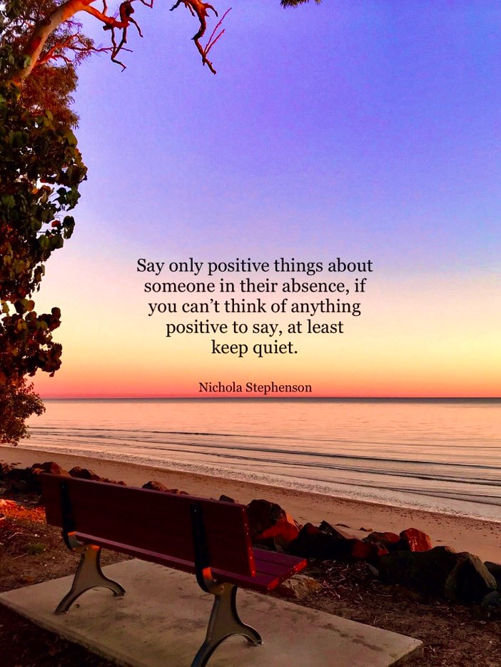 nickystevo's tweet photo. Say only positive things about someone in their absence, if you can’t think of anything to say, at least keep quiet 🤫 #positive #mentalhealth #mindset #kindness #joyTrain #thinkbigsundaywithmarsha #kindnessmatters https://t.co/S6eOhYYrYR
