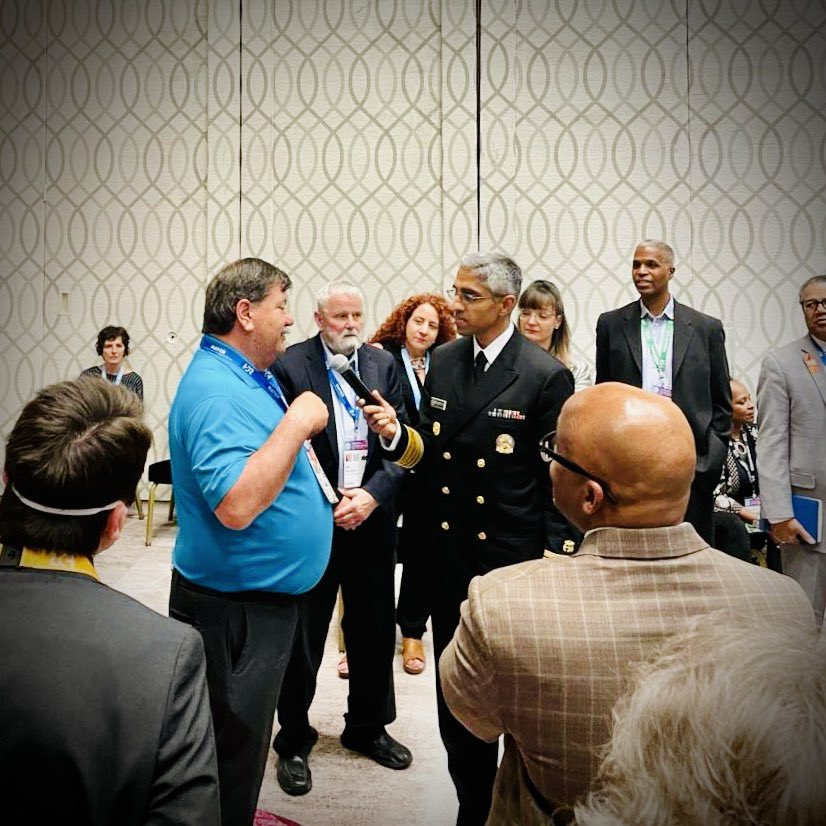 U.S. Surgeon General (@surgeon_general) on Twitter photo It is always a joy to be with our nation's mayors. We spoke about how to make social connection, community, and mental health the backbone of our recovery as we navigate the pandemic. Grateful to count <a href="/usmayors/">U.S. Mayors</a> as partners in this effort. It is always a joy to be with our nation's mayors. We spoke about how to make social connection, community, and mental health the backbone of our recovery as we navigate the pandemic. Grateful to count <a href="/usmayors/">U.S. Mayors</a> as partners in this effort.
