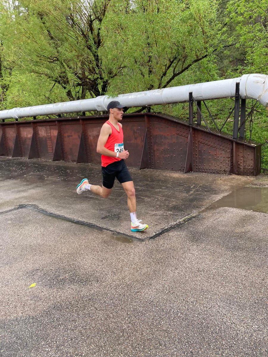 BobcatTF's tweet photo. Congrats to Bobcat Alumni Ray Munsterman on his Marathon debut this morning. Ray finished 3rd place covering the Deadwood Mickelson Trail marathon course in a time of 2:53:35 (6:38 per mile pace). Job well done Ray!! https://t.co/5Jqdduud9g