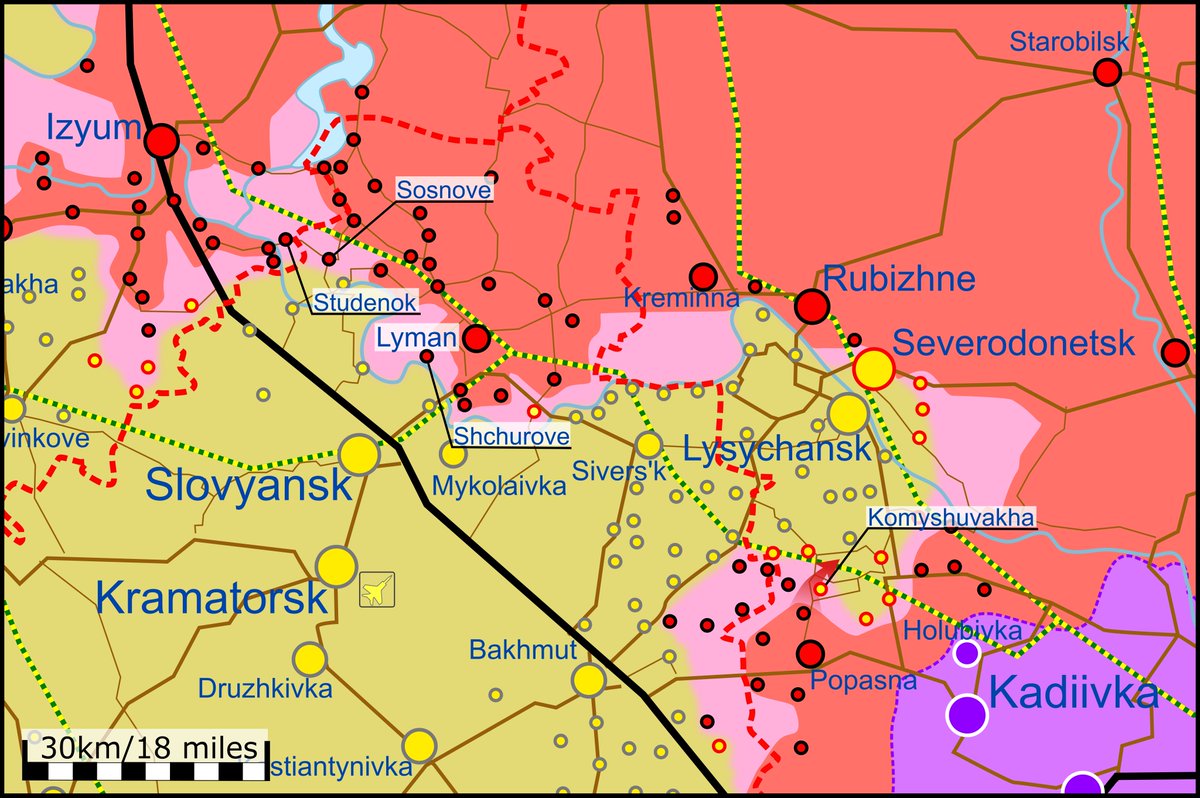 Карта боевых действий в Северодонецке