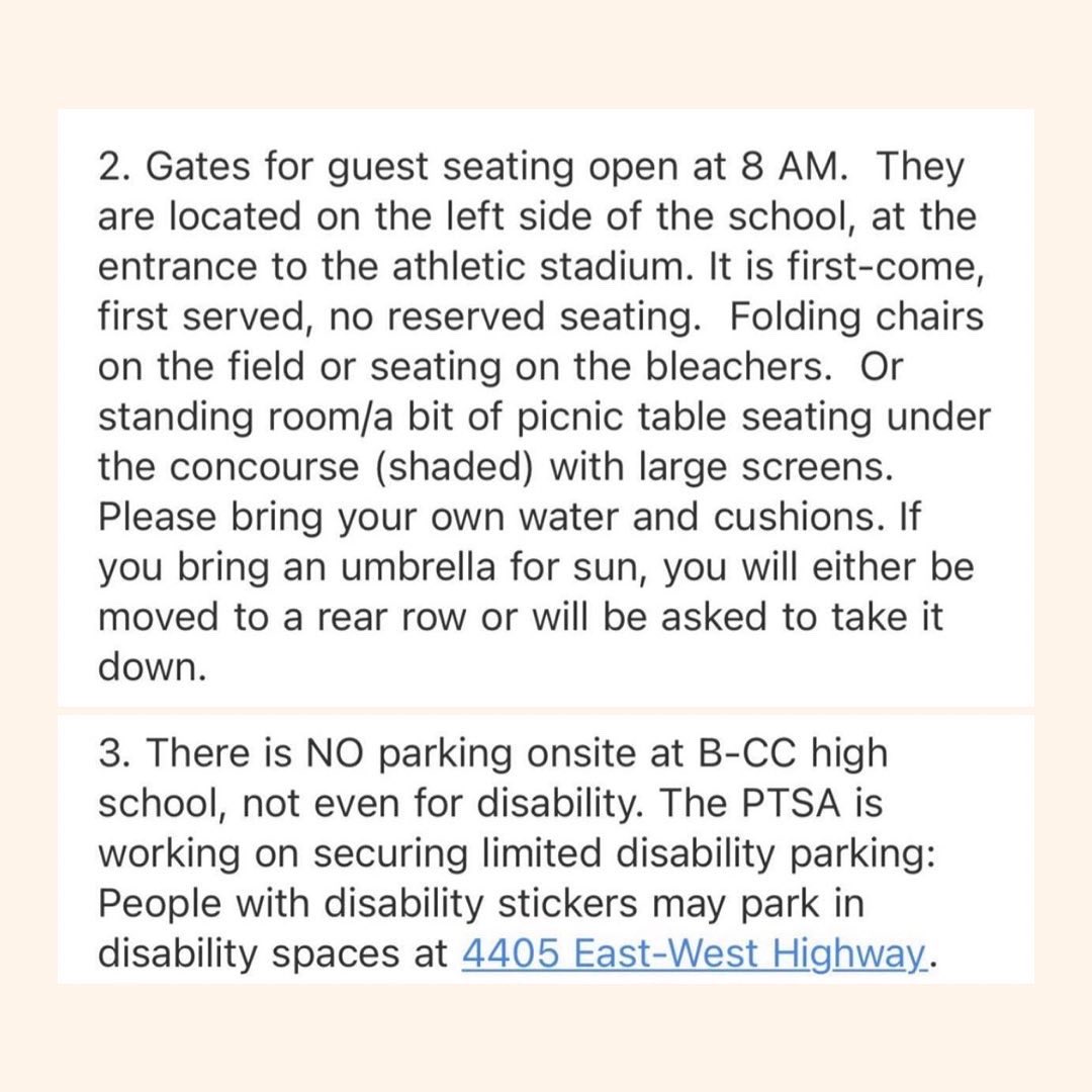 IMPORTANT GRADUATION TIMES &amp; INFO FOR SENIORS‼️‼️‼️

See you guys Tuesday for rehearsal 💗