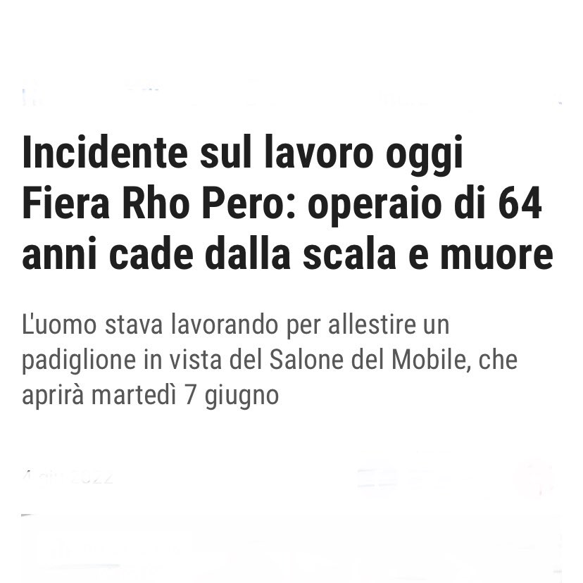 A 64 anni si deve essere in pensione non su scale e ponteggi.I tavoli tecnici  sulle pensioni tra governo e sindacati concertativi,servono unicamente  nell'opera di  fottere la classe lavoratrice.Che la terra sia lieve a tutte le vittime di questa strage.Un giorno pagherete tutto