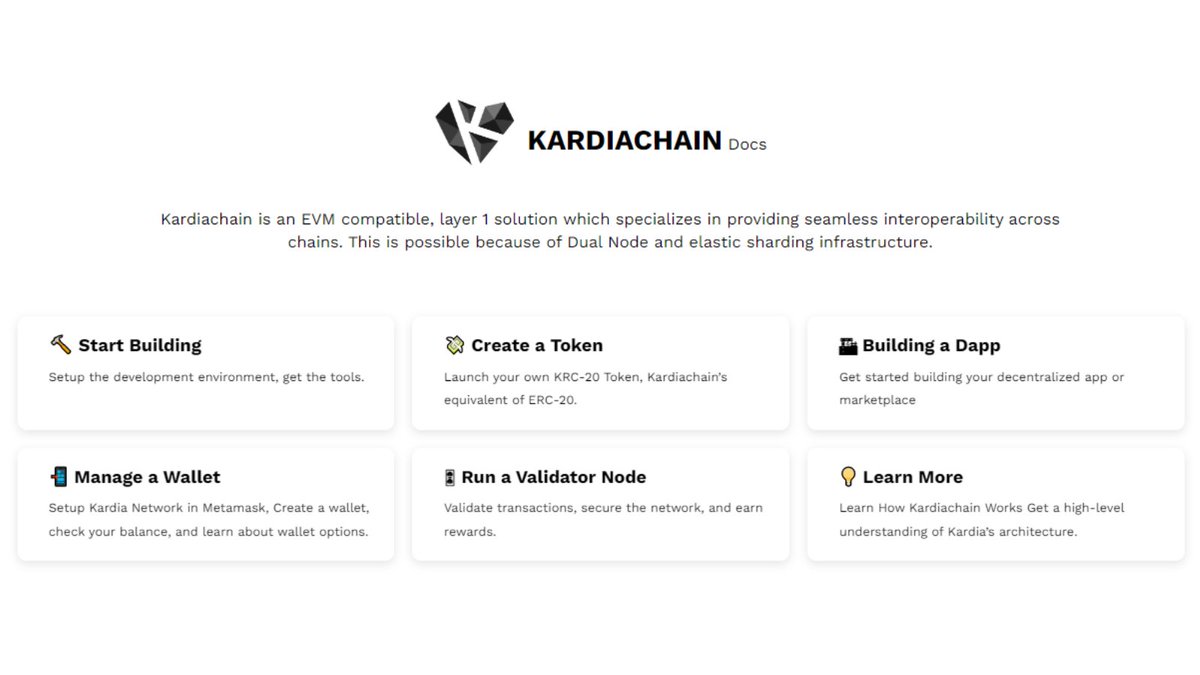 Check out our new Developer Documentation Resource Center » hubs.la/Q01cTbHg0 

Organized information, templates, &amp; tools have been added. Developers can now deploy their dApps more easily on the #KRC20 network!

Video tutorials to be added soon
#BlockchainMassAdoption $KAI