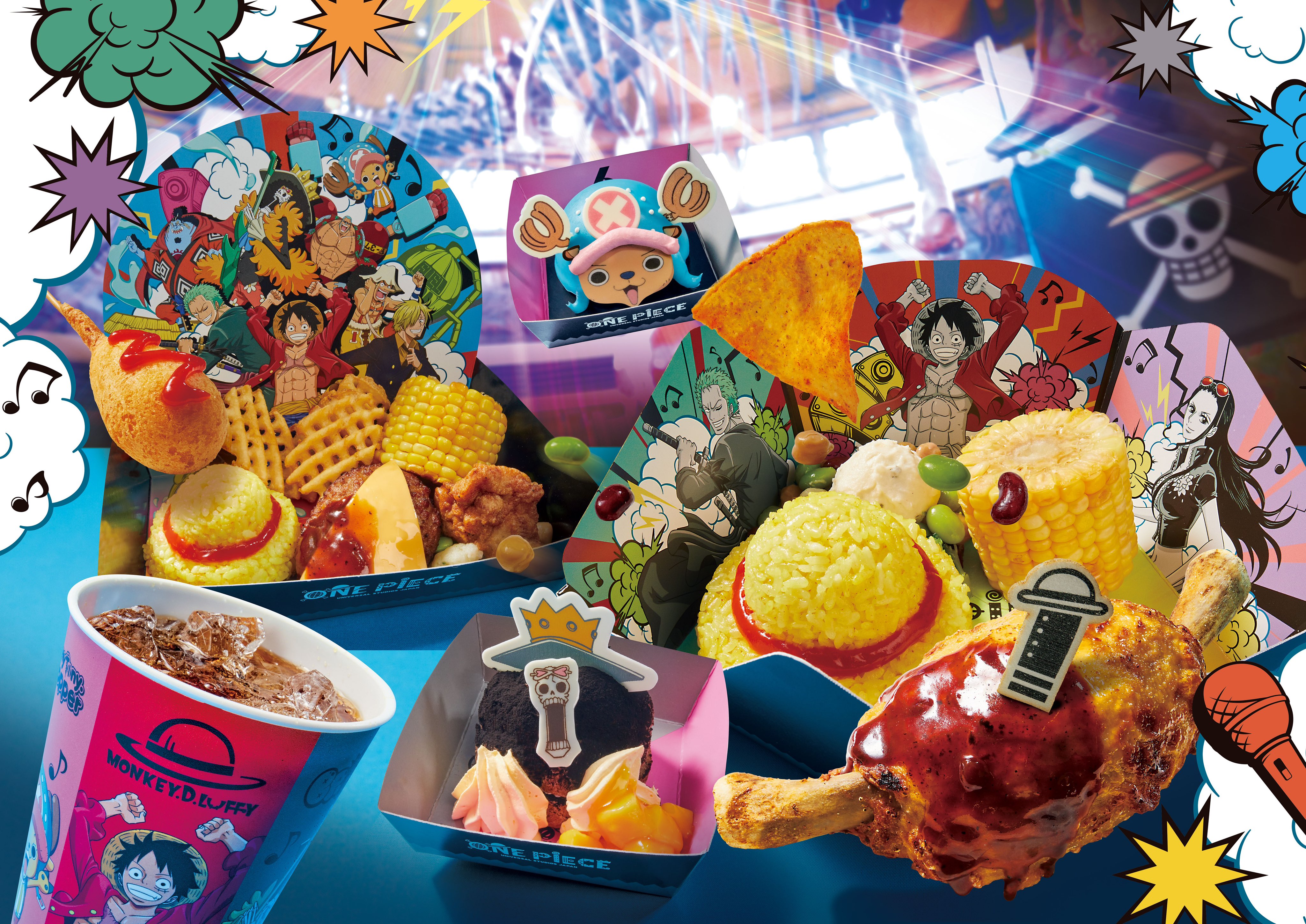One Piece スタッフ 公式 Official 本日解禁 Usj で開催される夏の一大イベント プレミア サマー 22 で楽しめる フード グッズたちを大公開 キャラクターモチーフのプレートや ショーで役立つフェスタオルなど目白押しです