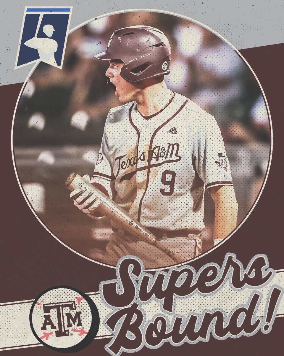 👍 𝑺𝑼𝑷𝑬𝑹𝑺 𝑩𝑶𝑼𝑵𝑫!

No. 5 <a href="/AggieBaseball/">Texas A&M Baseball</a> gigs the Frogs, taking down TCU to cap off a 3-0 run in the College Station Regional!

#SECBSB x #RoadToOmaha