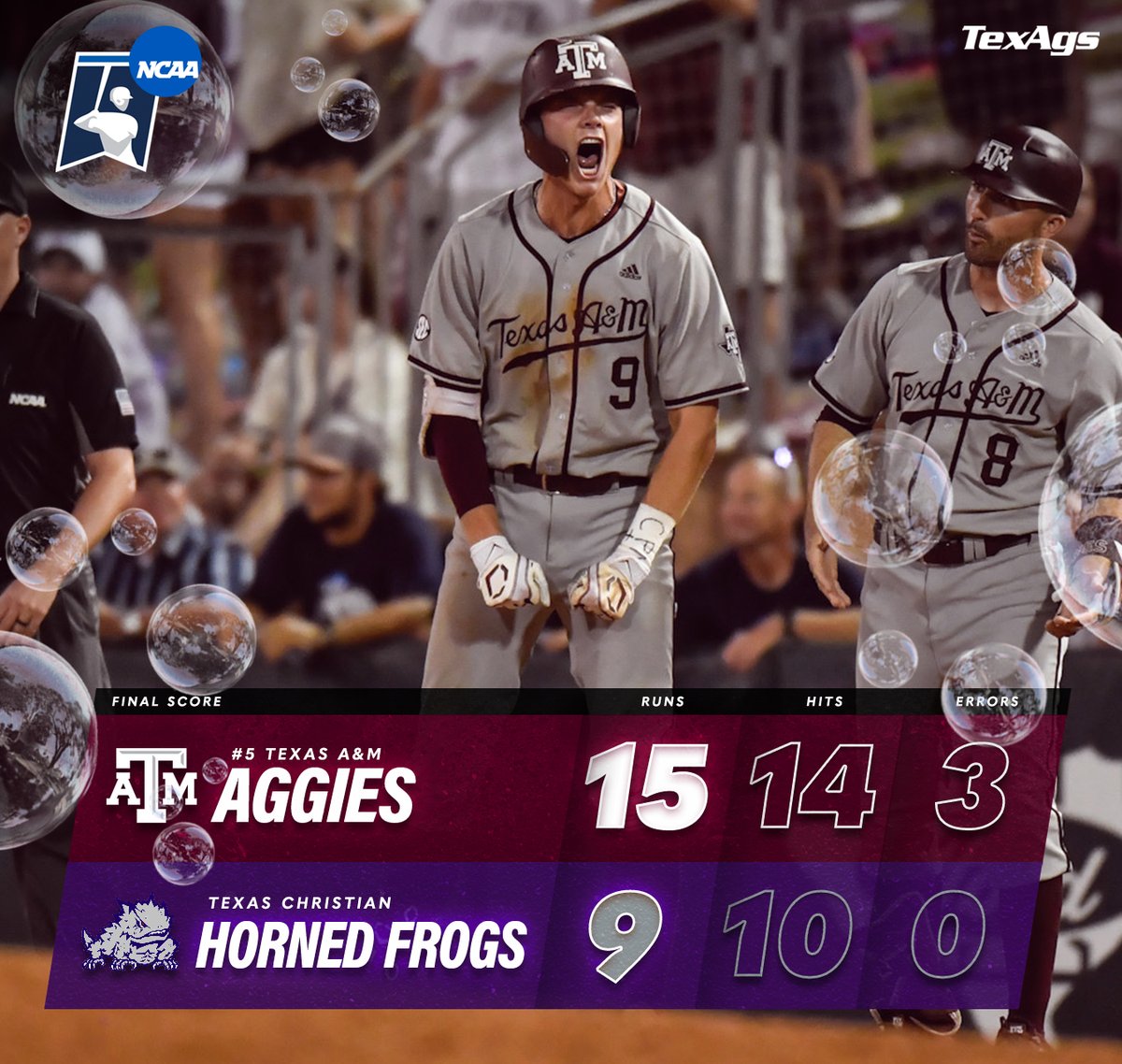 Demons = SLAYED 🐸

See you in Supers, Ags 👍 #GigEm