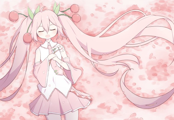 桜ミク 高画質 のtwitterイラスト検索結果 古い順