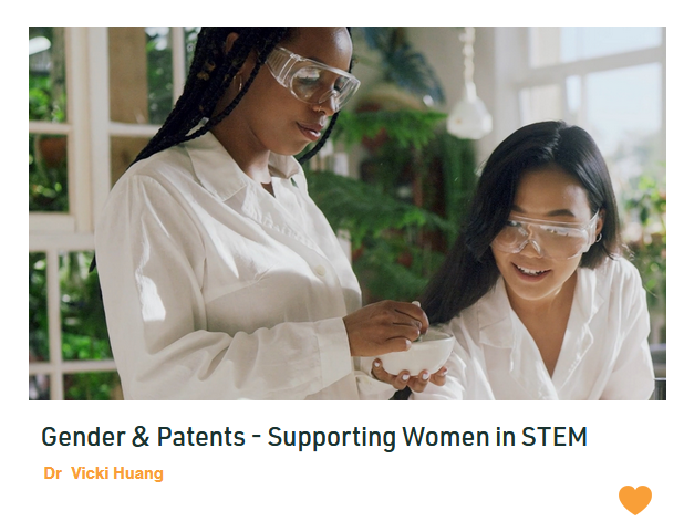 I have entered a 2-minute video into the #Pitchitclever competition. There is a people's choice award - could you spare a minute to vote?
pitchitclever.com.au/entries
Gender &amp; Patents - Supporting Women in STEM
by Dr Vicki Huang <a href="/DeakinLaw/">Deakin Law School</a>