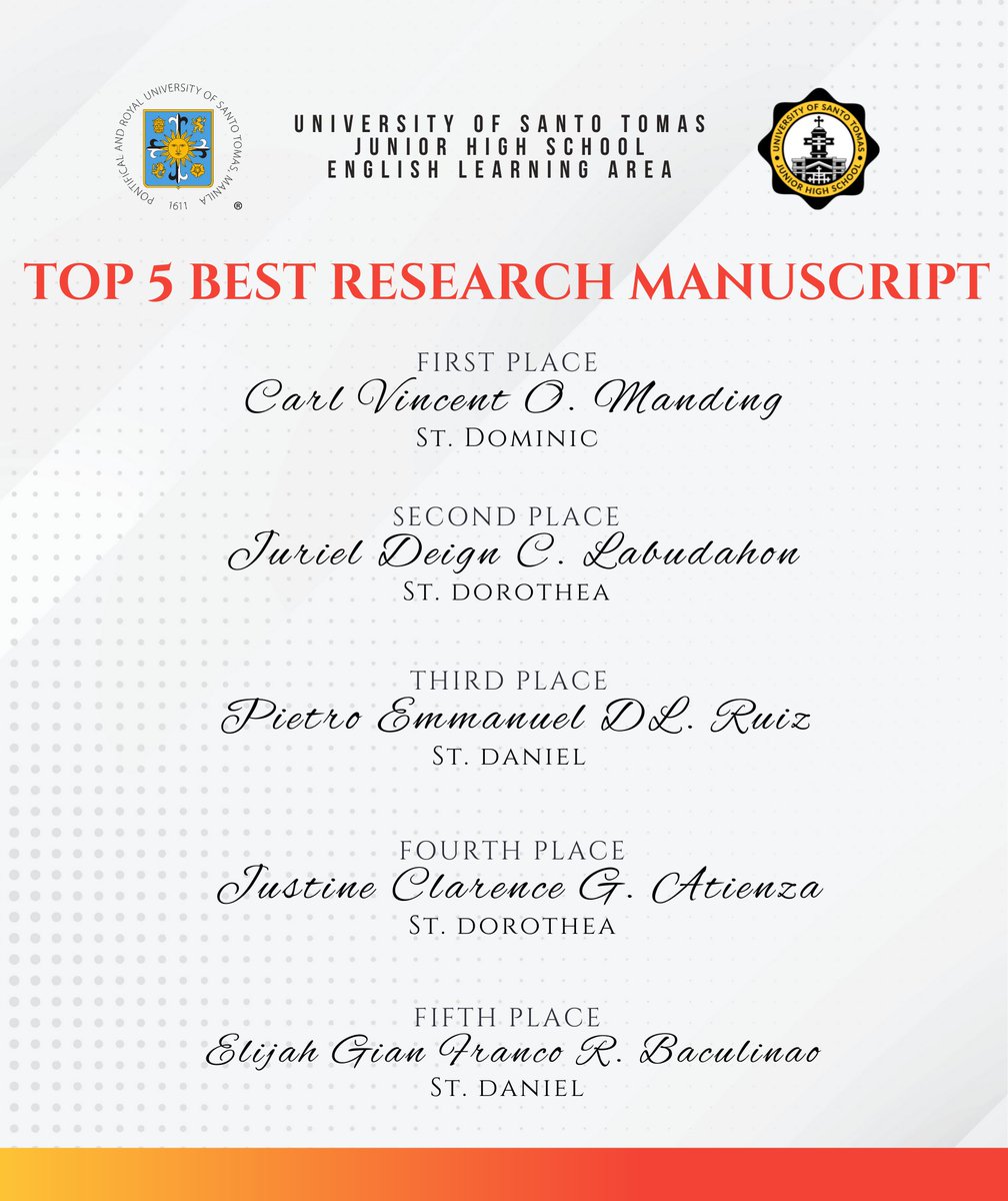 ustjhsaquinian's tweet photo. To recognize the hard work and commitment of young Thomasian student-researchers, the UST Junior High School English Learning Area spearheaded an online awarding ceremony for the research colloquium on June 3.

https://t.co/PjZNfhRQwQ https://t.co/ytjOwy4Wh3