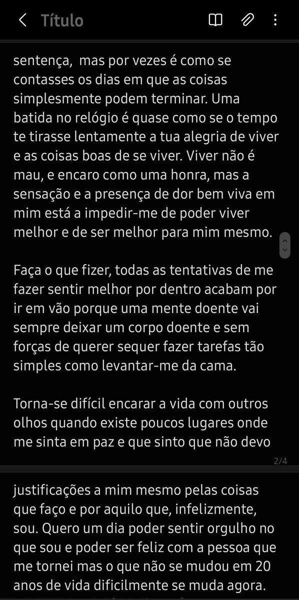 itismiguel__'s tweet photo. Escrito numa fase má em que bati no fundo.

Hoje, olho para isto e sinto orgulho por aos poucos estar a tentar e a conseguir reerguer-me. 

Para quem estiver a passar um mau bocado, que estas palavras possam ajudar de alguma forma.

I'm doing it, so will you. Love y'all🤍 https://t.co/f4R1UVqceE