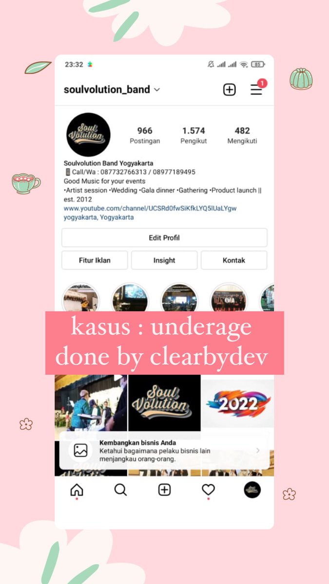 clearbydev's tweet photo. kasus : underage
akun instagram di blokir karena di bawah umur / usia

testi pemulihan akun / balikin akun #testiclearbydev https://t.co/xTN7tybccY