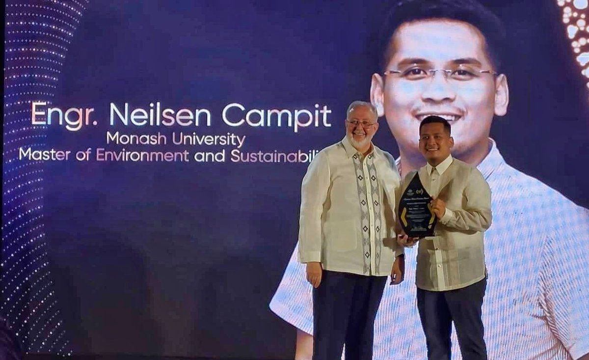 Congratulations to Master of Environment and Sustainability alum Neilsen Tolentino Campit for receiving the 2022 Young Achiever Award from the Australian Alumni Excellence Awards for exemplary leadership, initiative and innovation in his field . 🏆🎉 <a href="/MEnvSust/">MEnvSust</a> @engrsencampit