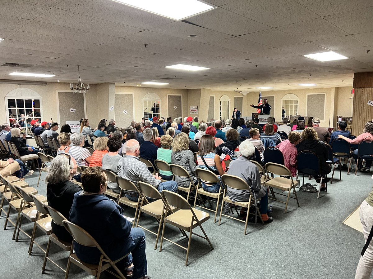 mdeperno's tweet photo. Had a great time in Iron Mountain with @GarrettForMI meeting with great people and talking about the important issues affecting Michigan and their budgets. The UP is ready for a 100 year #RedWave and are fired up to #VoteRedin2022. https://t.co/UDeGsgec6n
