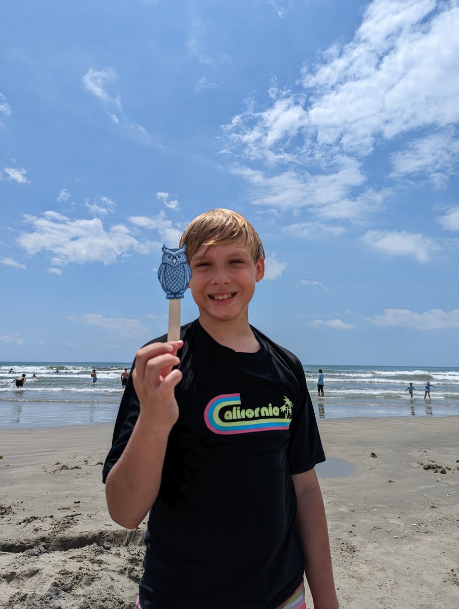 Ollie enjoyed the weekend in Galveston. He had fun hanging with the seagulls and pelicans! #ollieadventures <a href="/KISDMcElwain/">McElwain Elementary</a>