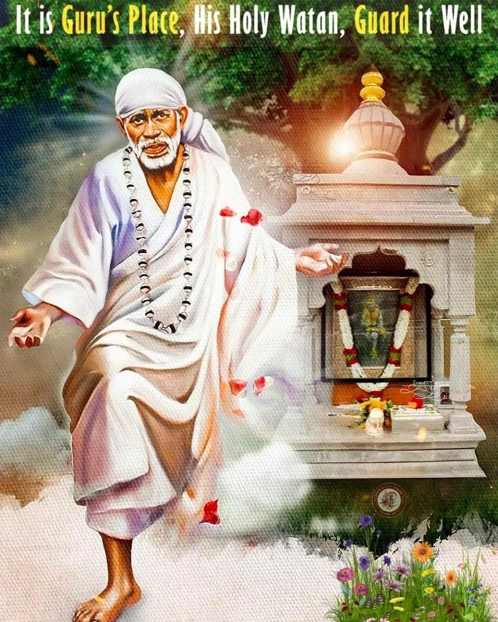 Sab Ka Malik Ek X SSSTShirdi Shirdi Sai Baba Says This is place of my guru.Pray here.Your prayers will be granted.It makes me very happy when my devotee worship