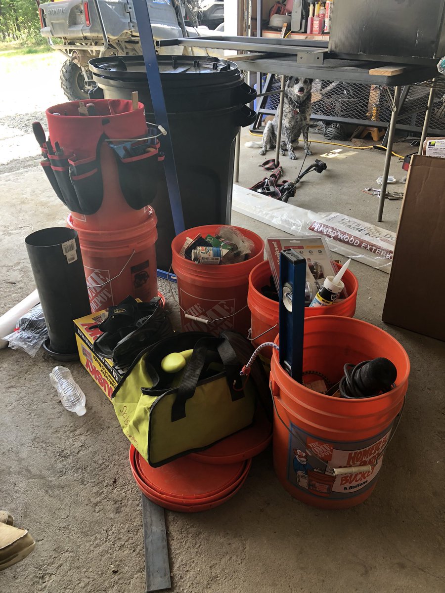 gomer2323's tweet photo. We got the porch down and loaded. Whew. We got a bunch of tools loaded and hardware packed. Been a busy day and i missed the damned hockey game.
#CampingPrep
#Petersville2022 https://t.co/Wz9onbj2uG