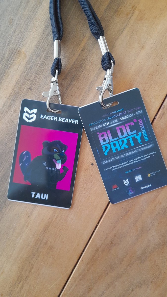 The block party done and dusted . Huge learning curve and made alot of connections .shout out to <a href="/EagerbeaverNFT/">TheEagerBeavers</a> and the speakers  for the awesome events . Went truly above expectations. Take care all , till next time . <a href="/KiwisnKangaroos/">KiwisnKangaroos | MINTING NOW!</a> <a href="/TitanTikiNFT/">Titan Tiki Tribe</a> @ahi_andy