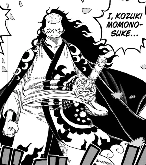 Momonosuke looks cool and all, but I honestly I was kinda hoping he'd look like this, lol #onepiece #spoiler 