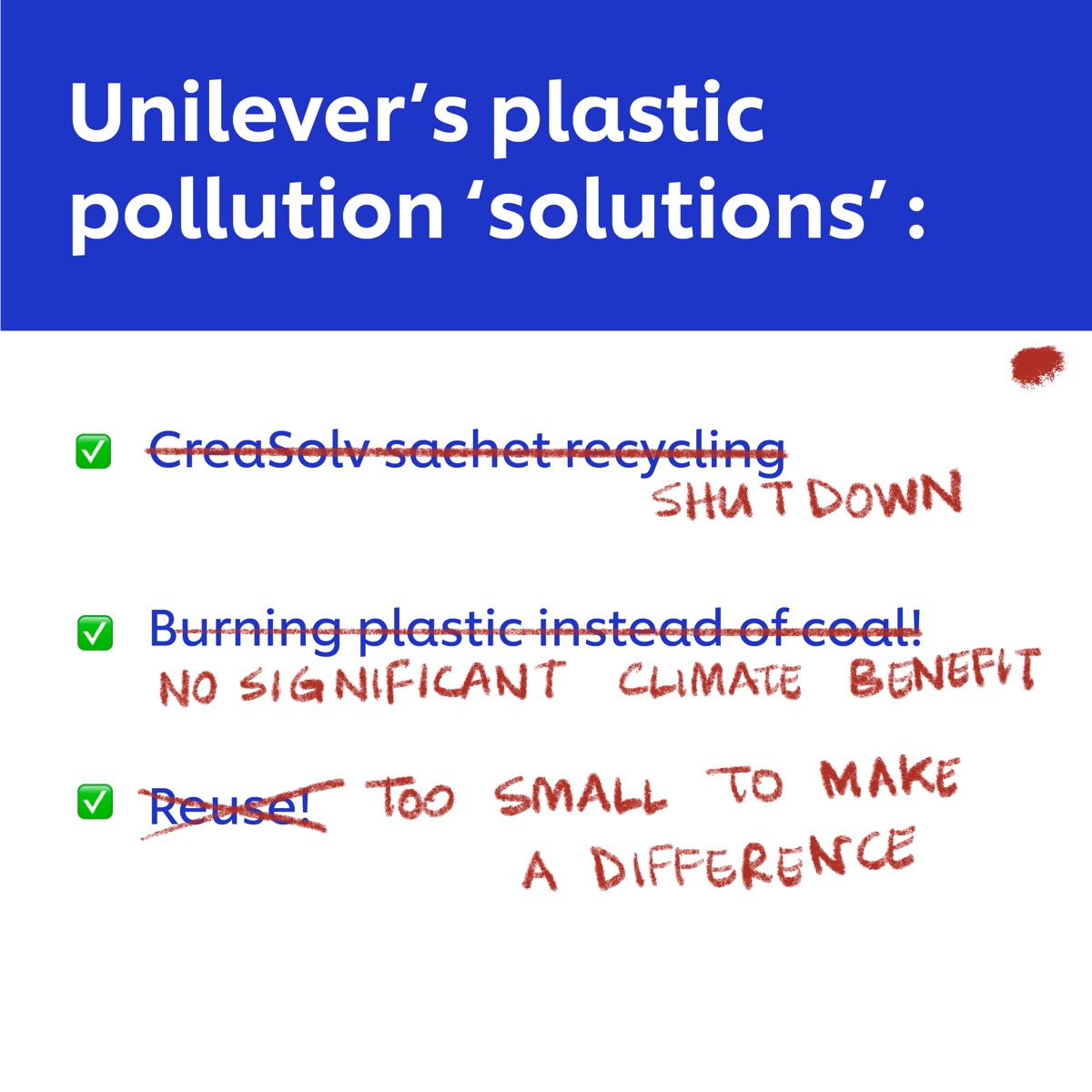 Akankah @UnileverIDN terus mengandalkan proses pengelolaan sampah yang tidak efektif? Atau akankah @UnileverIDN akhirnya menjadi pelopor kemitmen keberlanjutan dan berhenti dari saset? #QuitSachets @Unilever #plasticfree #ZeroWaste #PlasticPollution