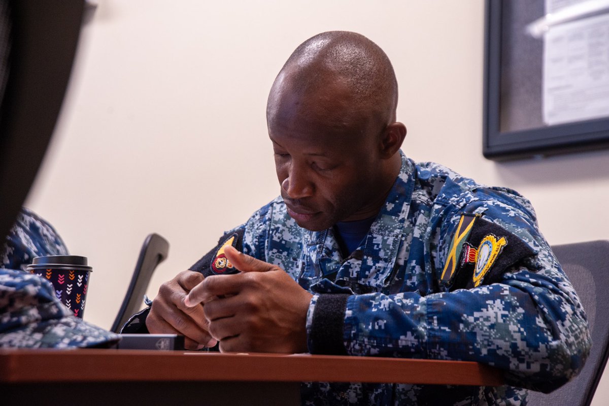 usaf_iaafa's tweet photo. Members of the #JDF 🇯🇲 and #12AF joined #IAAFA this week for a Professional Maintenance Seminar. Enjoyed the exchange of ideas + discussing best practices in aircraft maintenance.
#securitycooperation #37TRW #JBSALackland
#jamaicandefenceforce #12AF https://t.co/LKQ512UK5T
