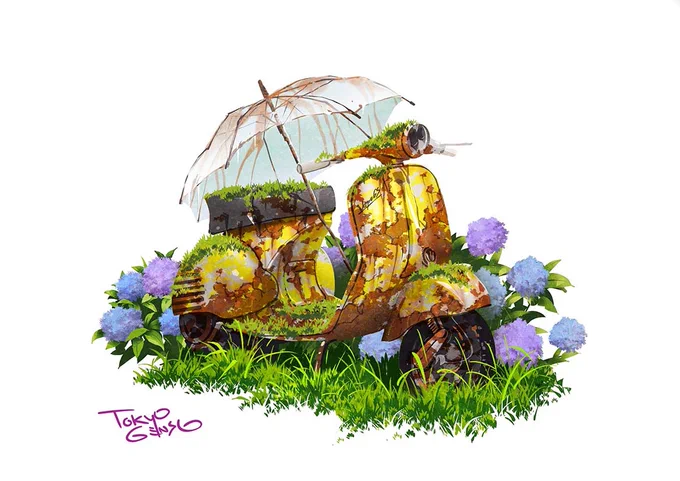 梅雨入りだって。 