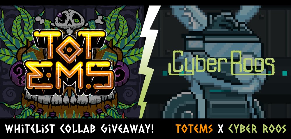 totemsnft's tweet photo. ‼️ Totems x Cyber Roos ‼️

3 WL spots for Project
To enter:
- Follow @cyber_roos and @totemsnft 
- Like/RT and tag 3 frens
- Enter the @cyber_roos discord: https://t.co/OZRH0ojPO4

#NFTs #NFTCommunity #NFTGiveaway https://t.co/SZ12zqoP2H