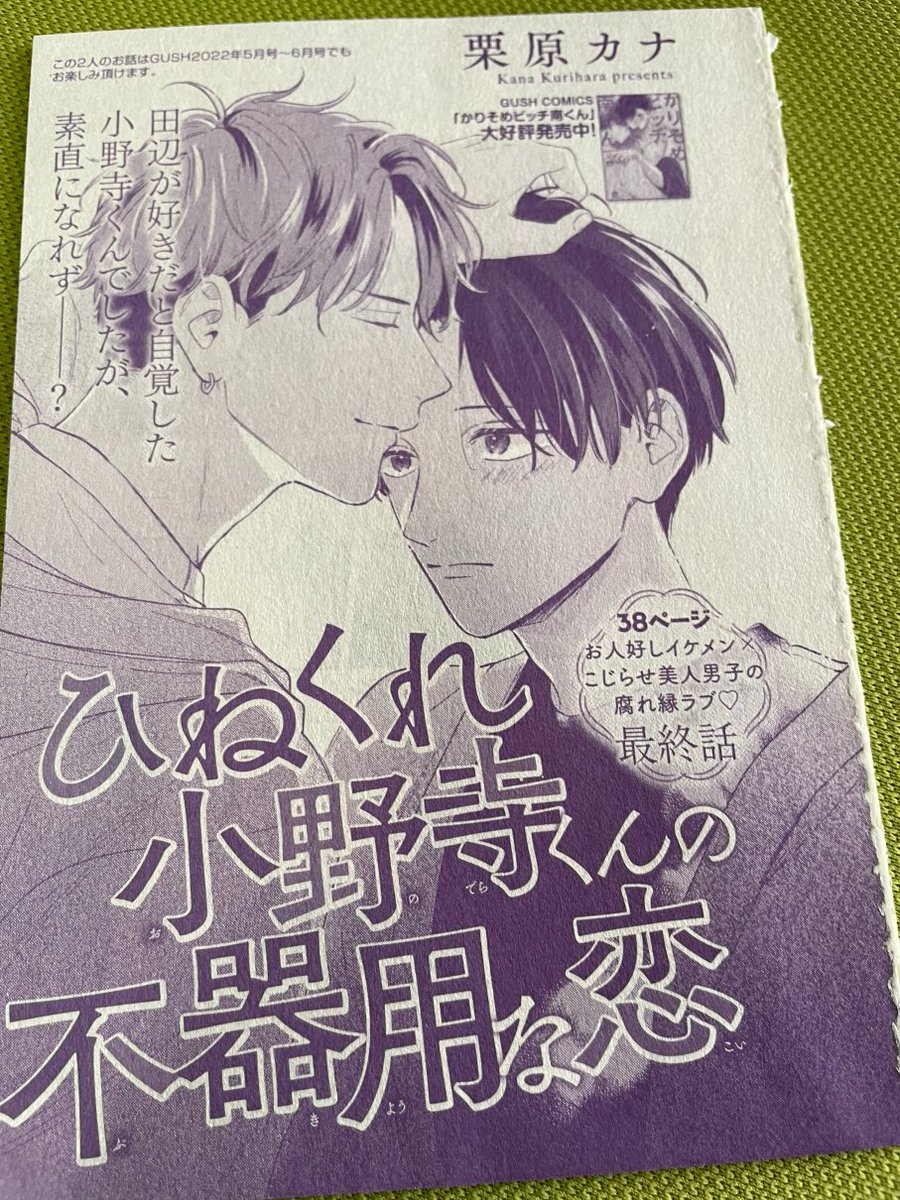 6月7日発売のGUSH7月号に 3話目載せてもらってます！最終話ですさ