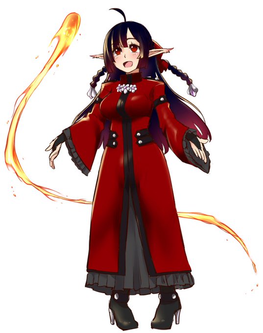 黒髪エルフの魔女見習い🔥エル・アリア 