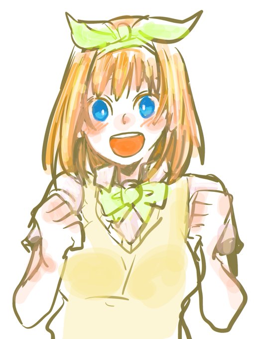 ̆̎　̆̎橘©さんがTwitterに投稿した中野四葉(五等分の花嫁)のイラスト。
