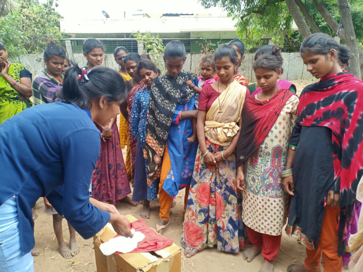 SquadPads's tweet photo. First Shy, then Happy 😊
Our every day on field experience with the lovely #Women across #India.

A big shout out to our fabulous #padsquadders in #Bengaluru 
#menstruation #sanitarypad 
#womenhealth https://t.co/T8l7PgMP6r