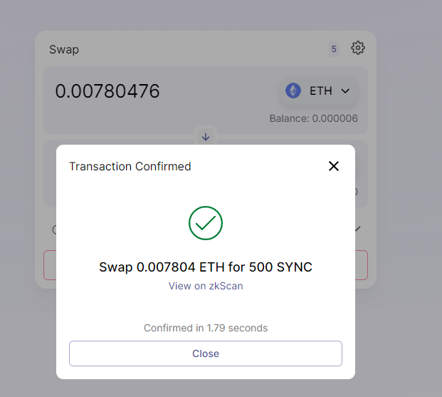 DexterPonce6's tweet photo. NICE #L222 #zkSync #Layer2 #ZKRollup #testnet #Ethereum #DeFi https://t.co/GOdllawpWv