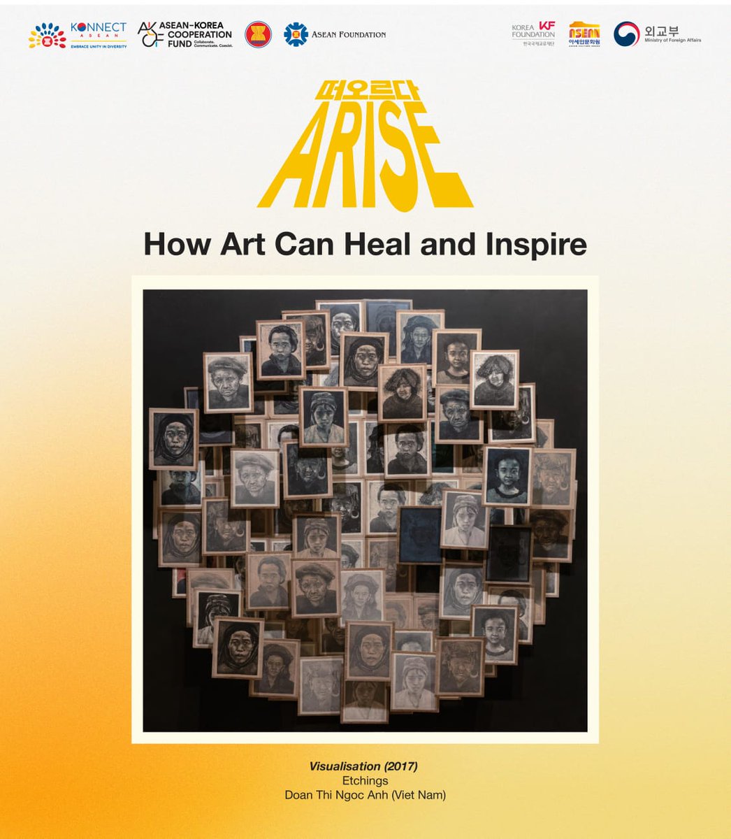aseanfoundation's tweet photo. Nowadays, modern art is used as a popular therapy tool around the world!
Earlier this year, we joined hands with ASEAN Culture House to bring the #KONNECTASEAN Contemporary Print Show: ARISE exhibition.
Discover the story at https://t.co/5h7vzVs4bg
#ROKASEANART https://t.co/cTJNcVtSEP
