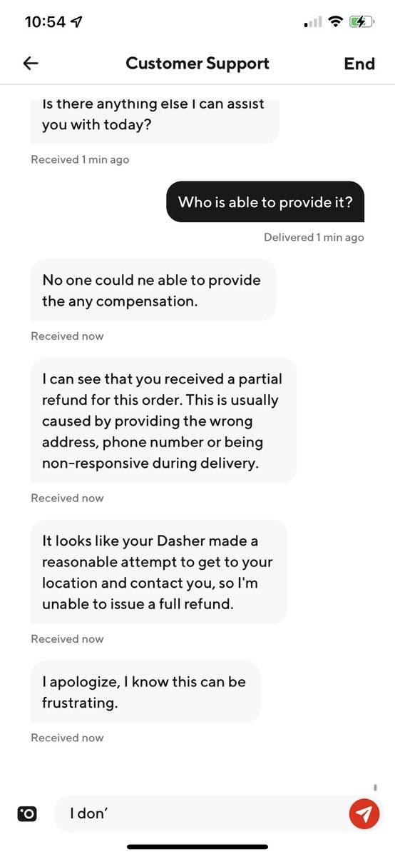 jenniferfox__'s tweet photo. @DoorDash help please. Part 2. All I want is a refund. https://t.co/cuyCdhDFZ6