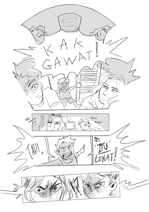 no new art bc of finals reasons but have this cringe ass comic abt susu murni nasional that i found in my folders last year (1/2) 