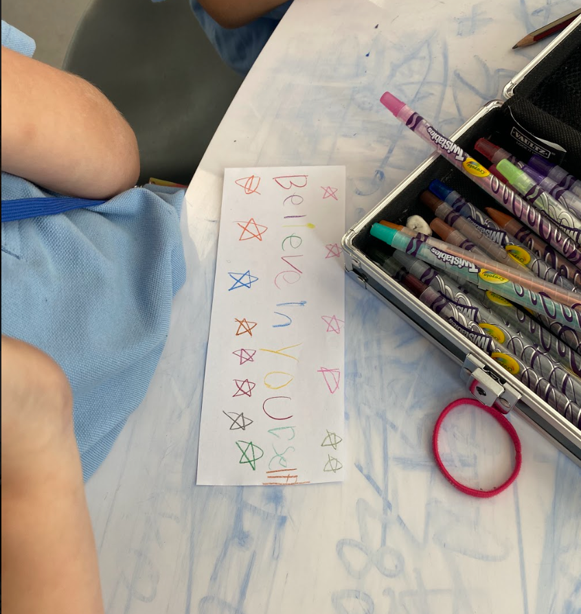 BISRDQPrimary's tweet photo. If you're choosing a book in our library, you may be in for a lovely surprise. #BISRYear3 have made kindness messages they are hiding in books for others to find. #BISRDQ #spreadkindness #BISRWellbeing https://t.co/LGFDwBUUqh