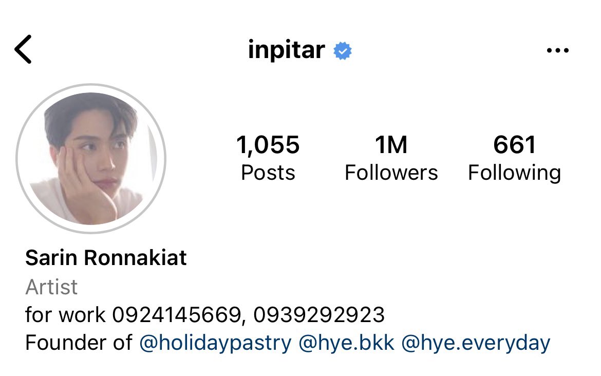 innsarin's tweet photo. Thank you for 1 Million Love💙 ขอบคุณทุกคนจริงๆนะครับที่รักและสนับสนุนอินมาตลอด สัญญาว่าจะพัฒนาตัวเองและสร้างผลงานดีๆให้ทุกคนมีความสุขต่อไปนะครับ เราโตไปด้วยกันนะ #1MillionINNLove https://t.co/ptokakX3as