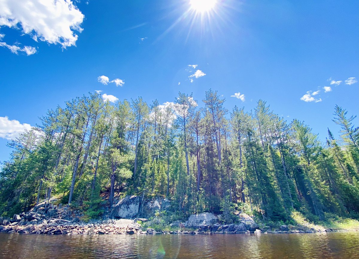 marykkeown's tweet photo. Today’s #adventure w #KoralTheKayak was all abt the #BlueSkies. They were so pretty w those puffy clouds. What a great #creek; I even found a #waterfall. So many #HiddenGems in the wilds north of #Capreol. #NorthernOntario #KoralAdventureSeries #ExploreTheNorth #KayakTheNorth https://t.co/gOkLkMeHAs