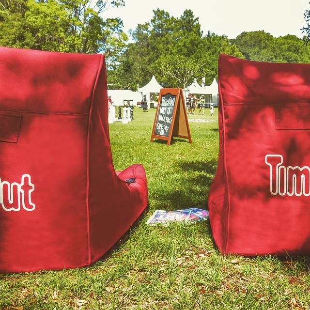 We did some awesome custom branded bean bags for <a href="/TimeOutSydney/">Time Out Sydney</a> - could your event do with branded seating? #EventsMarketing