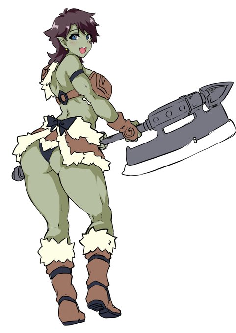 落書き
オーク娘 