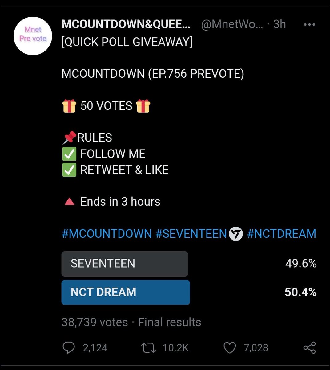 MnetWorldVote's tweet photo. Congratulations #NCTDREAM for winning the poll

Thank you to all participants💚 

Will upload the proof later https://t.co/DhrziCLzOQ