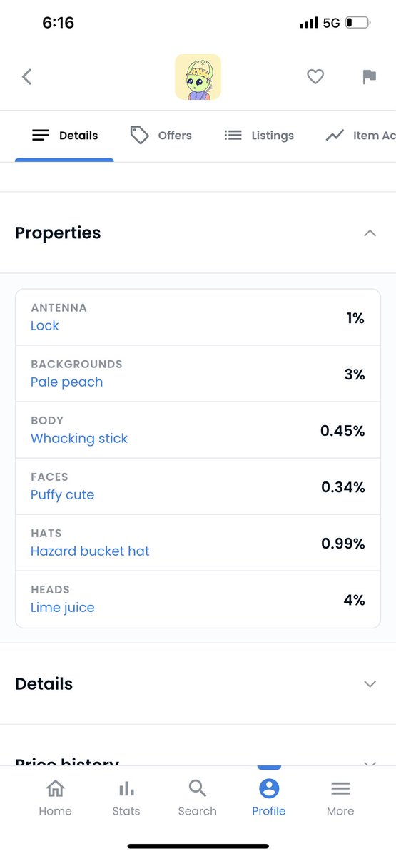 travisbotti's tweet photo. Looking pretty rare with those percentages @quirkiesnft #Quirklings #Quirkies https://t.co/Vly3Cq5mZj