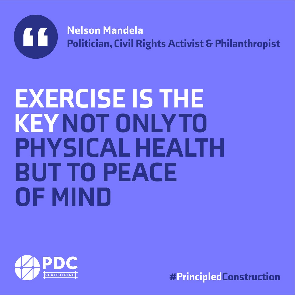 PDC_Scaffolding's tweet photo. PDC Scaffolding supports the wellbeing of our employees. At PDC we encourage our employees to participate and socialise at our sport events in which we improve relationships between colleagues.
#nelsonmandela #quotes #wellbeing  #construction #sports #activity #exercise #health https://t.co/E96QPxrYrh