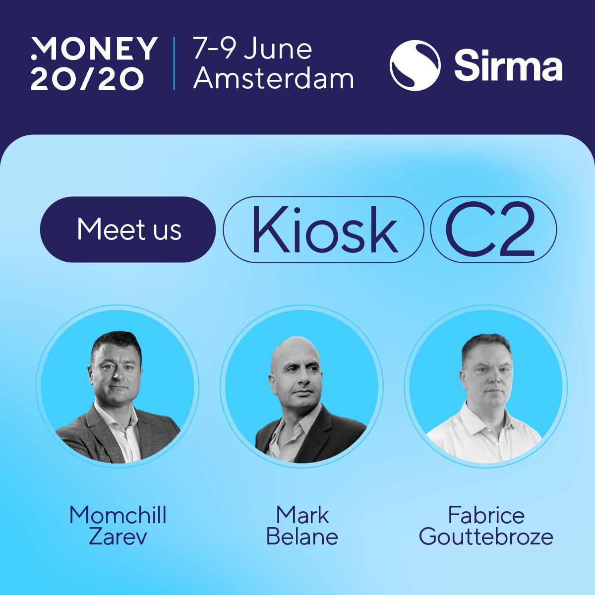 One day to go 🚀 Don’t miss to meet our delegates at the biggest banking and fintech event in Europe - <a href="/money2020/">Money20/20</a>💰Catch up with our C level attendees 👉🏻 Momchill Zarev, Mark Belane and Fabrice Gouttebroze, at Kiosk C2 and discuss your next digital ideas 💡