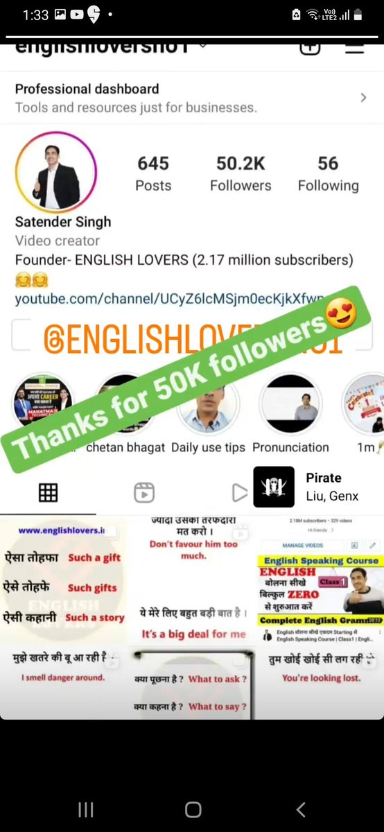 satenderenglish's tweet photo. Feeling blessed..thanks to one and all😃😇 #blessed #englishlovers #success #instagood #Inspiration #youtuber #life #love #satendersingh #followlove #mygoals #mystory https://t.co/UNOrICNcGH