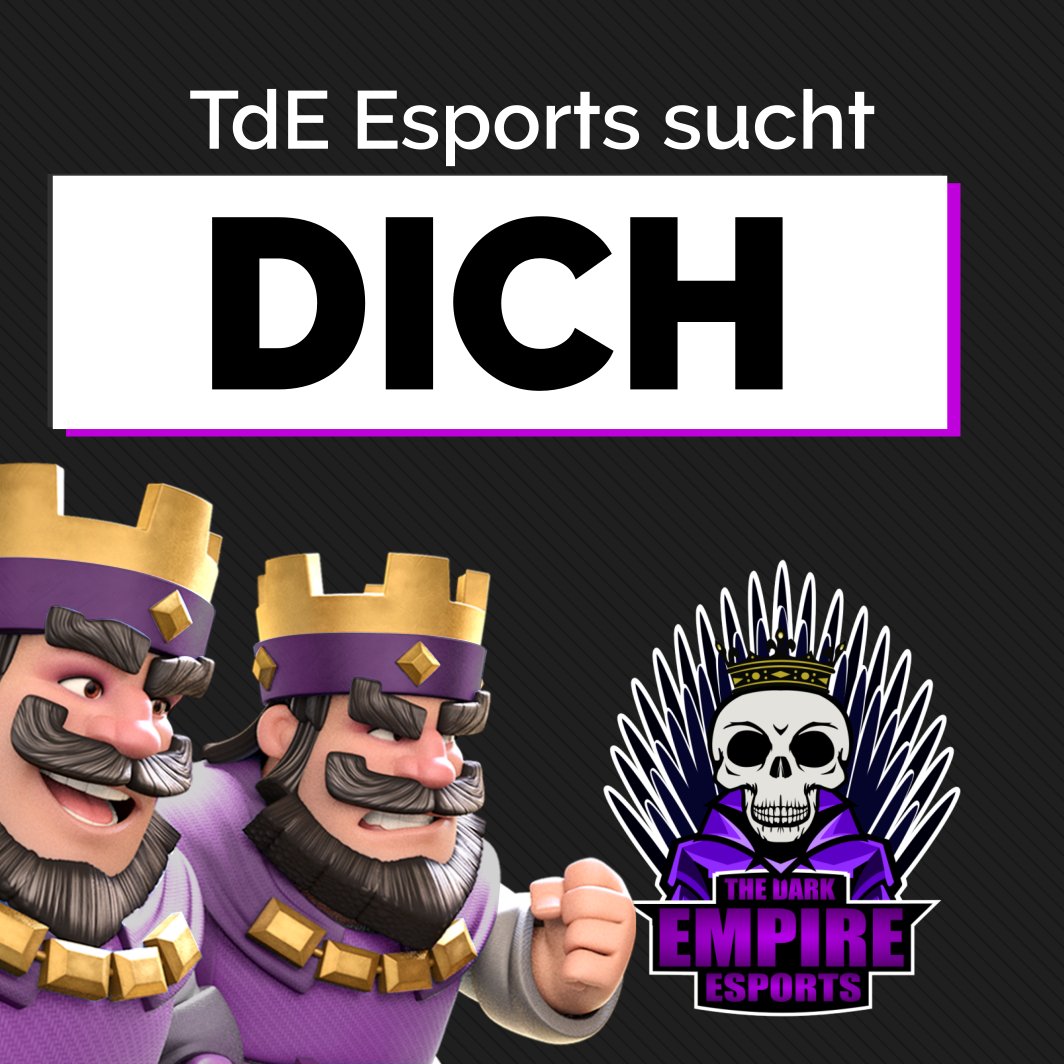 🔥🔥🔥

<a href="/TdE_Esports/">The dark Empire Esports</a> Main und Academy sind auf der Suche nach aktiven Spielern 🔎🥊

Was wir bieten:

➡️ Starkes Management
➡️ Familiäres Klima 
➡️ Teilnahme an zahlreichen großen Ligen 
➡️ Registriert bei @RoyaleApi 

=

➡️ Weitere Infos per PN 

❤+🔃

🔥🔥🔥
