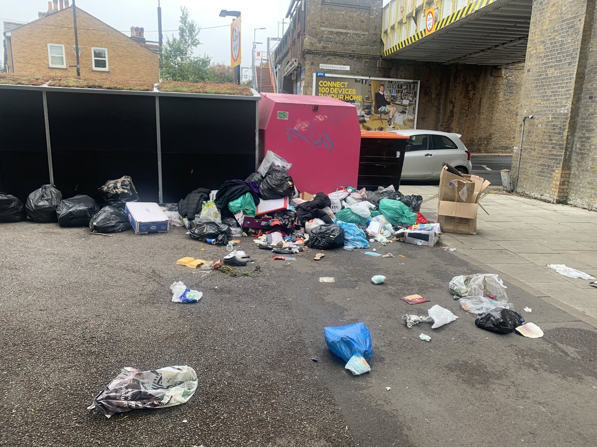 <a href="/rokhsanafiaz/">Rokhsana Fiaz OBE</a> <a href="/NewhamLondon/">Newham London 💙</a> <a href="/NewhamRubbish/">Newham Rubbish</a> 
I don’t think the “living roof”on Woodgrange road is working.  Never seen so much tipping &amp; rubbish on my way to the station &amp; that’s saying something for Newham.