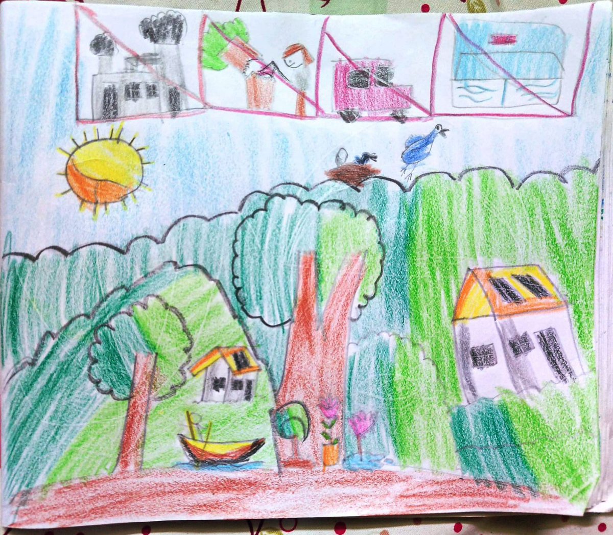raja_malpani's tweet photo. @ravishndtv  an art On WORLD ENVIRONMENT DAY by my son DEVANSH MALPANI, DINHATA, SCHOOL, SHEMROCK FLORET, CLASS https://t.co/KwPI947Azm https://t.co/eubpaHpnBz