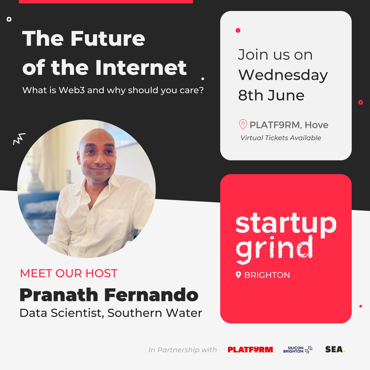 Last chance to grab your ticket to THE FUTURE OF THE INTERNET 👾

startupgrind.com/events/details…

Meet our awesome speaker line up 😎