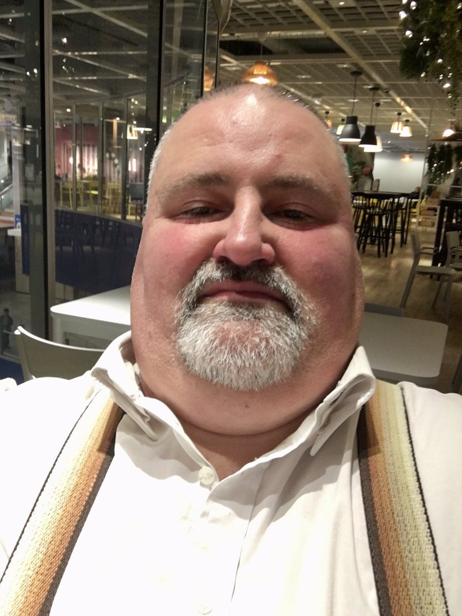 Swansbear1's tweet photo. Exhausted after shopping at IKEA. (ie: hungry bear waiting for meatballs 🐻) #bearsoftwitter #chubbear #bearsofAustralia 
#gaybeardedmen 
#gaybear https://t.co/G8MZNGRyG4
