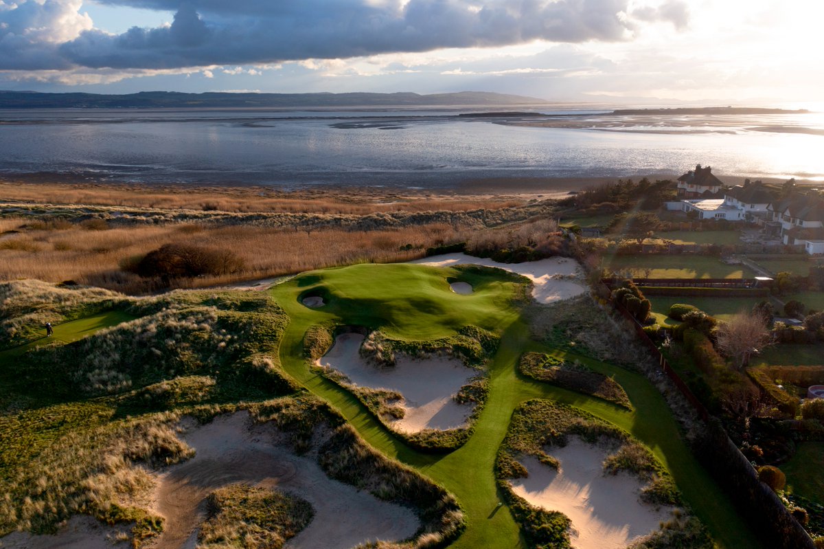 RLGCHoylake's tweet photo. Early morning sun sweeping across #LittleEye.

We can't get enough of this aerial view of our brand-new par 3. https://t.co/1ESO7CAsJn